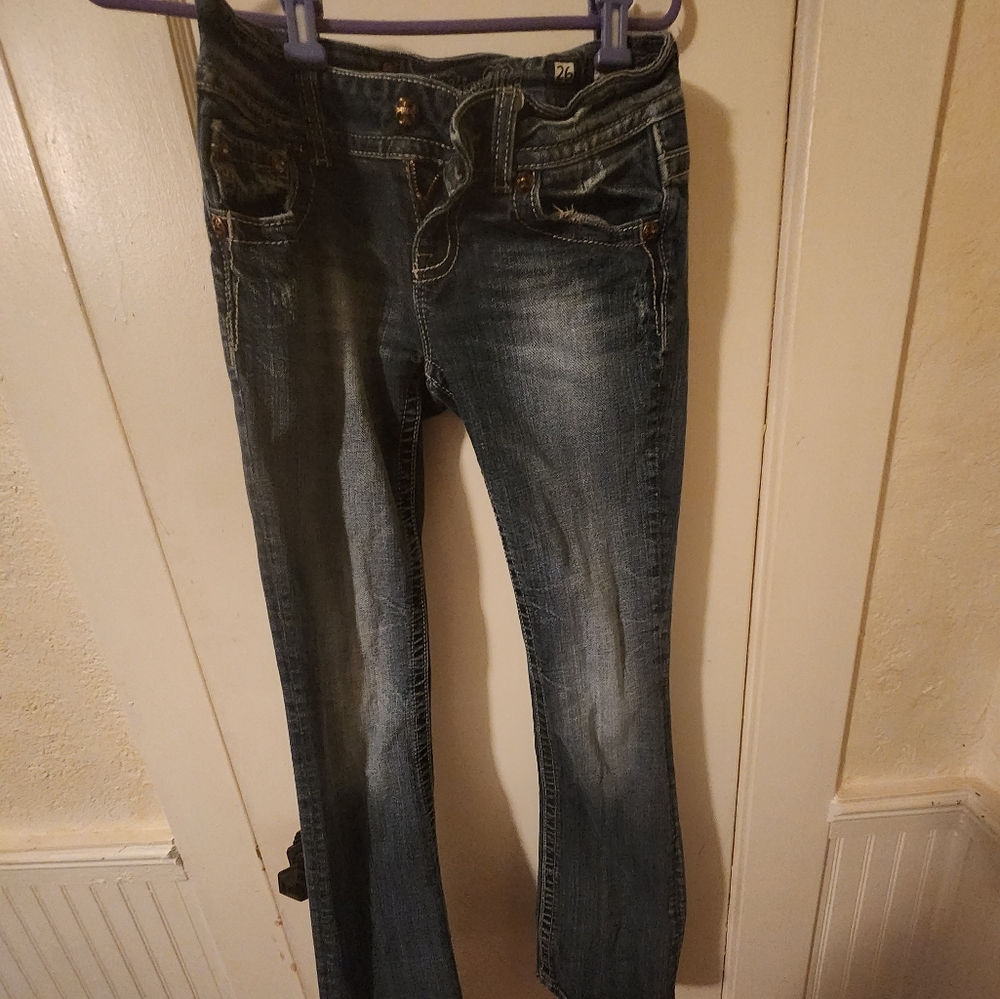 * Size 26 Easy Boot bootcut Miss Me Jeans